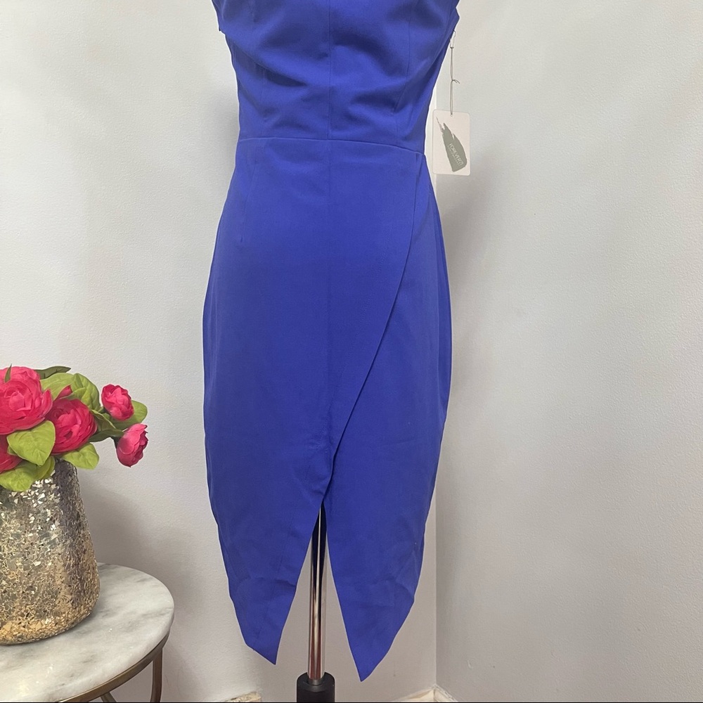 # Forever 21 Contemporary Asymmetrical Sleeveless Blue Short Dress New With Tag - Picture 9 of 15